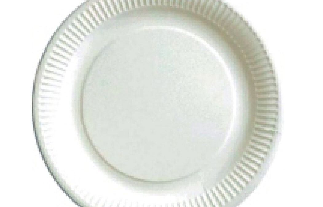 Assiette cartonnée