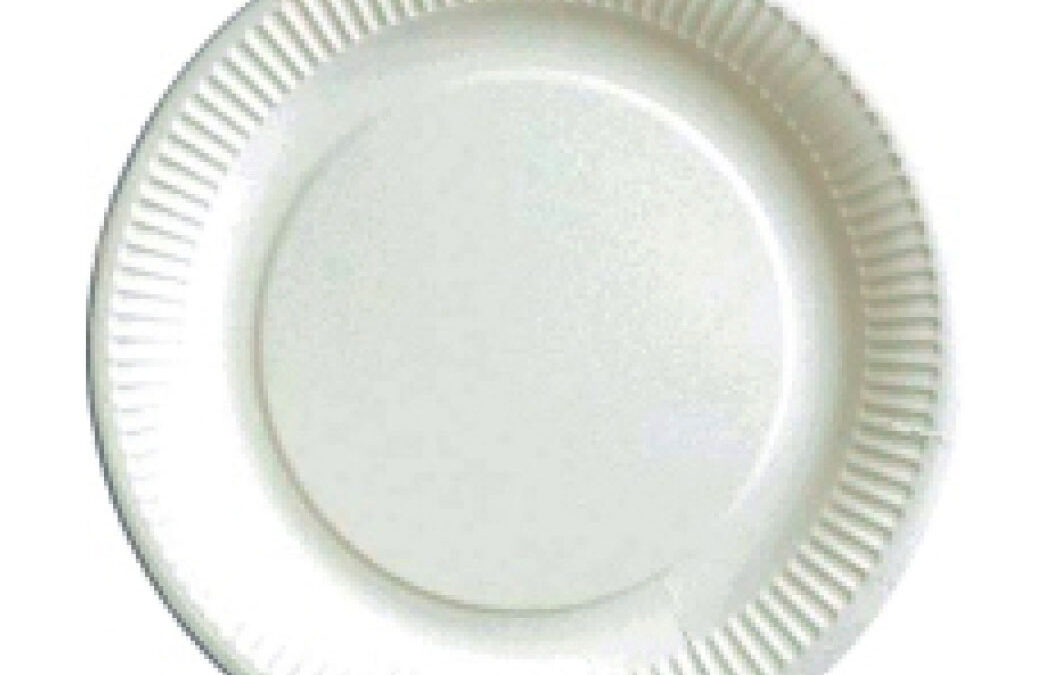 Assiette cartonnée