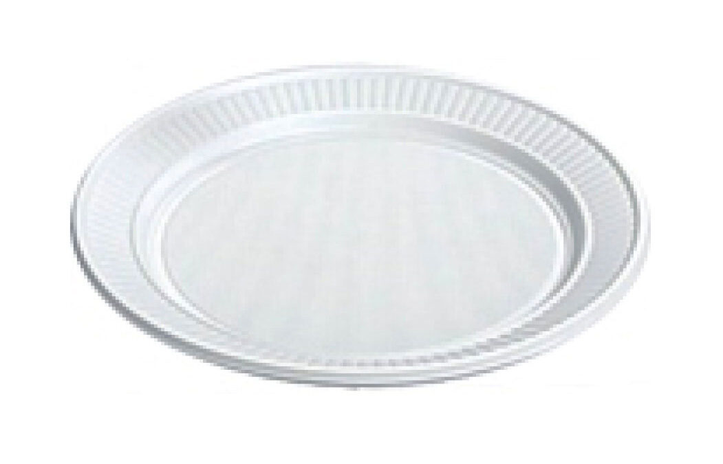 Assiette plastique plate