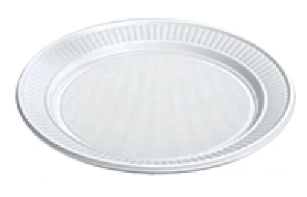 Assiette plastique plate