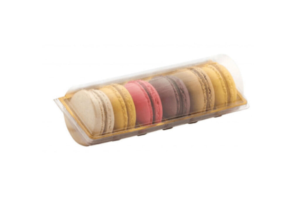 Emballage macaron transparent