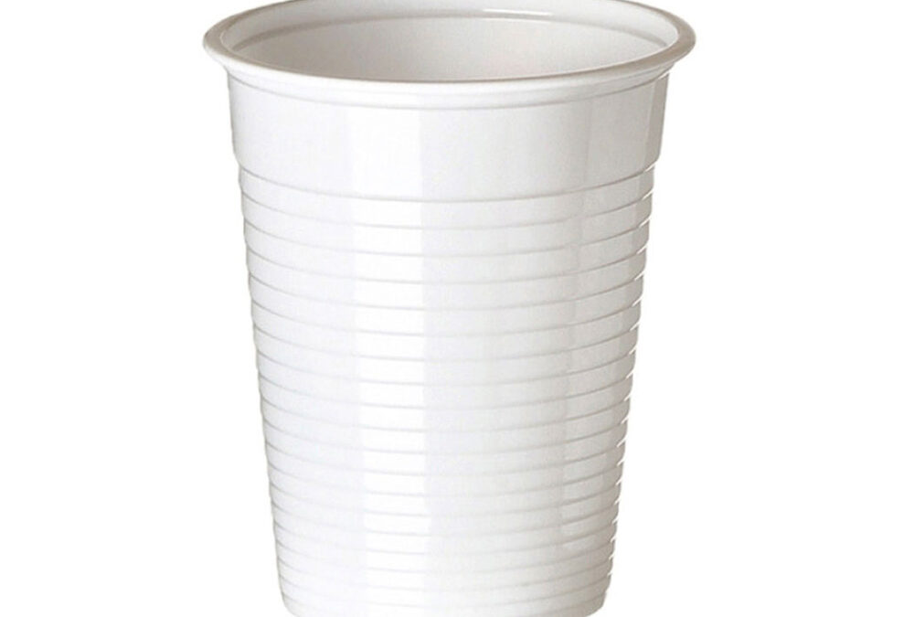 Goblet plastique blanc