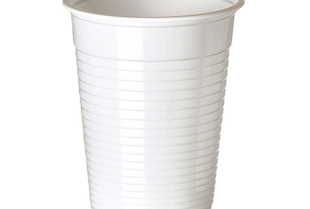 Goblet plastique blanc