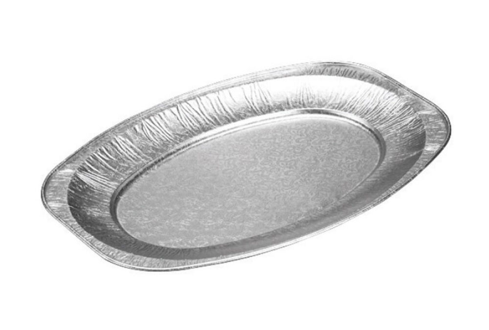 Plat aluminium oval