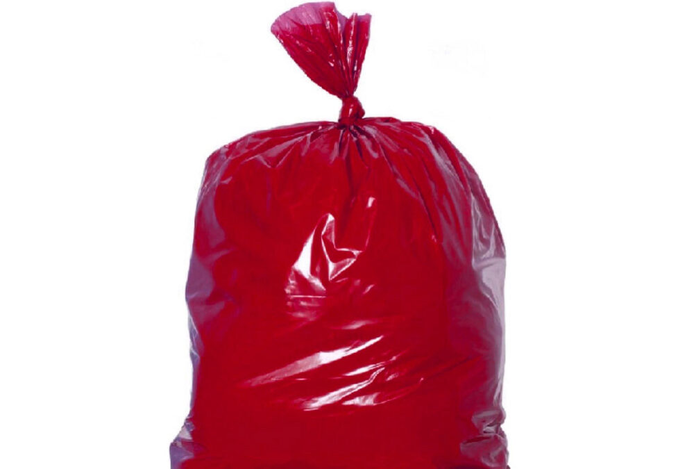 Sac poubelle rouge